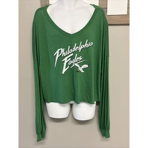 Majestic Women’s Philadelphia Eagles Barkley 26 Long Sleeves V-Neck T-shirt- 2XL